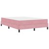 vidaXL Lit &agrave; ressorts avec matelas Rose 140 x 200 cm tissu