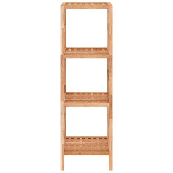 vidaXL &Eacute;tag&egrave;re de salle de bain 35,5x35,5x112,5cm Bois massif de noyer
