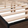 vidaXL Cadre de lit sans matelas ch&ecirc;ne marron 120x200 cm