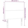 vidaXL T&ecirc;te de lit Vert fonc&eacute; 100x5x118/128 cm Velours