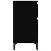 vidaXL Tables de chevet 2 pcs noir 40x35x70 cm
