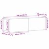 vidaXL Ensemble meuble TV 9 pcs Ch&ecirc;ne noir Bois d'ing&eacute;nierie