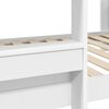 vidaXL Lit Superpos&eacute; pour Enfants Blanc 90 x 200 cm Bois d'ing&eacute;nierie