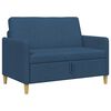 vidaXL Sofa avec rangement Bleu 122 x 78 x 87 cm Polyester