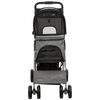 TRIXIE Poussette pliable pour animaux de compagnie Gris