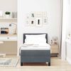 vidaXL Lit &agrave; ressorts avec matelas Gris fonc&eacute; 200 x 80 cm Velours