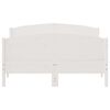 vidaXL Cadre de lit sans matelas blanc 140x200 cm bois de pin massif