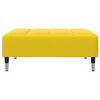 vidaXL Canap&eacute;-lit &agrave; 2 places avec repose-pied jaune velours