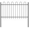 vidaXL Cl&ocirc;ture de jardin 2 pcs Gris 3,4 x 0,8 m Acier rev&ecirc;tu de poudre