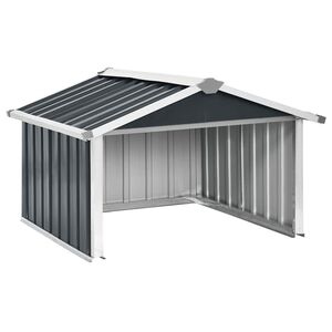 vidaXL Abri pour robot de jardin 92x97x63cm Acier galvanis&eacute; Anthracite
