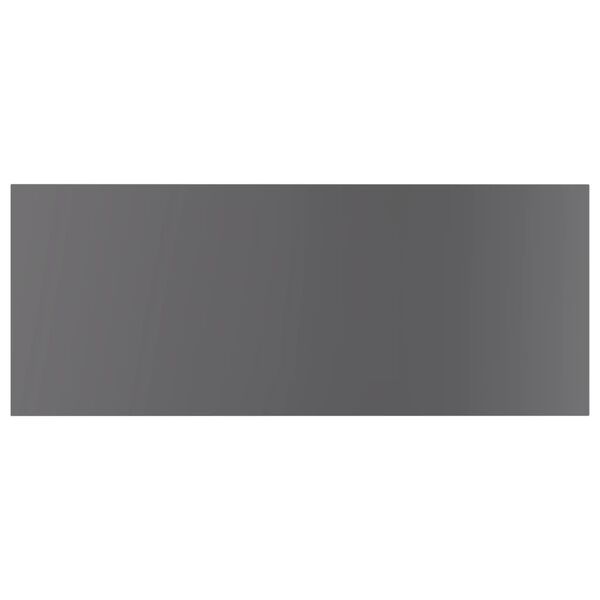 vidaXL Panneaux biblioth&egrave;que 4pcs Gris brillant 100x40x1,5cm Agglom&eacute;r&eacute;