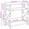 vidaXL Support d'imprimante Bois Ancien 40 x 20 x 40 cm