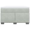 vidaXL Sommier &agrave; lattes de lit et matelas gris clair 120x190cm velours