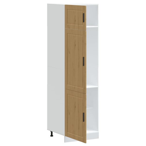 vidaXL Armoire de cuisine Porto ch&ecirc;ne artisanal bois d'ing&eacute;nierie
