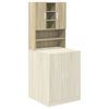 vidaXL Meuble pour machine &agrave; laver Ch&ecirc;ne sonoma 70,5x24x90 cm