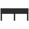 vidaXL T&ecirc;te de lit Ch&ecirc;ne noir 200 cm Bois d'ing&eacute;nierie