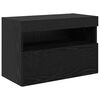 vidaXL Meubles TV muraux 6 pcs Ch&ecirc;ne noir Bois d'ing&eacute;nierie