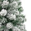 vidaXL Sapin de No&euml;l artificiel &agrave; charni&egrave;res avec neige floqu&eacute;e 240 cm
