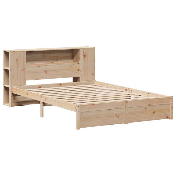 vidaXL Lit biblioth&egrave;que sans matelas 160x200 cm bois massif de pin