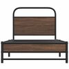 vidaXL Cadre de lit sans matelas 107x203 cm ch&ecirc;ne marron
