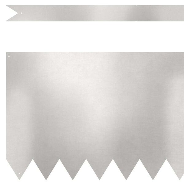 vidaXL Bordure de Pelouse 30 pcs Argent 100 x 0.05 x 20 cm
