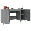vidaXL Bureau Sonoma gris 140x50x75 cm Bois d'ing&eacute;nierie