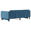 vidaXL Lit de jour avec gigogne sans matelas bleu 100x200 cm