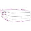 vidaXL Sommier &agrave; lattes de lit avec matelas bleu 120x190 cm tissu