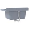 vidaXL Lavabo pour montage murale gris 60x40x28 cm r&eacute;sine
