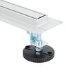 vidaXL &Eacute;vacuation de douche &agrave; 360&deg; avec mod&egrave;le slim Argent&eacute; 70 cm