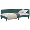 vidaXL Cadre de lit d'angle Vert fonc&eacute; 80 cm x 200 cm Velours