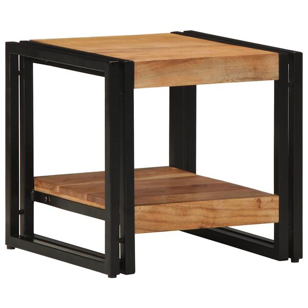 vidaXL Table basse Marron 40 x 40 x 38 cm Bois d'Acacia Massif