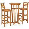 vidaXL Ensemble de bar de jardin 3 pcs bois d'acacia solide