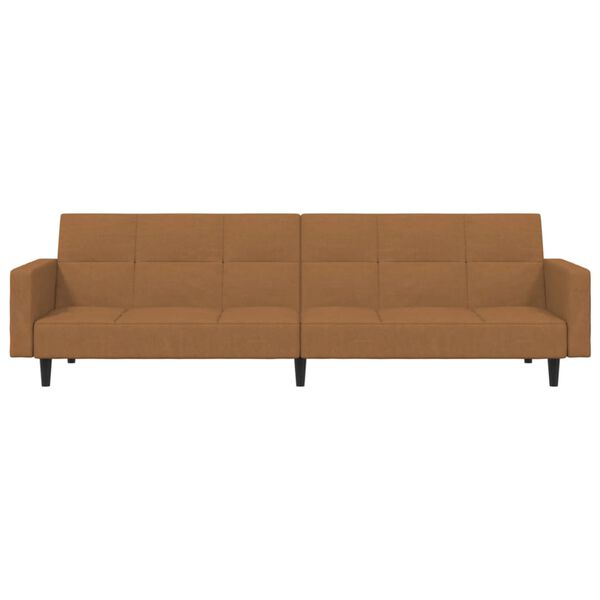 vidaXL Canap&eacute;-lit &agrave; 2 places Taupe Microfibre