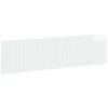vidaXL T&ecirc;te de lit murale ZWOLLE Blanc brillant Bois d'ing&eacute;nierie