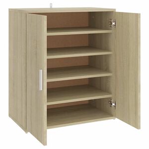 vidaXL Armoire &agrave; chaussures Ch&ecirc;ne sonoma 60x35x70 cm Bois d&rsquo;ing&eacute;nierie