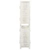 vidaXL Cloison de s&eacute;paration 5 panneaux Blanc antique 178,5x166cm Bois