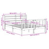 vidaXL Cadre de lit sans matelas 150x200 cm bois de pin massif