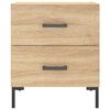 vidaXL Table de chevet ch&ecirc;ne sonoma 40x35x47,5 cm bois d&rsquo;ing&eacute;nierie