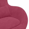 vidaXL Fauteuil œuf Bordeaux 63 x 73 x 90 cm Velours