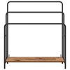 vidaXL Porte-v&ecirc;tements avec &eacute;tag&egrave;re Bois ancien 90 x 30 x 100,5 cm