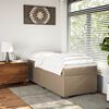 vidaXL Sommier &agrave; lattes de lit avec matelas Cappuccino 100x200 cm