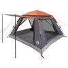 vidaXL Tente Instantan&eacute;e Gris et orange 205 x 205 x 143 cm Acier
