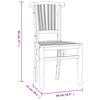 vidaXL Ensemble &agrave; manger de jardin 5 pcs Bois de teck massif