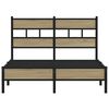 vidaXL Cadre de lit sans matelas ch&ecirc;ne sonoma 120x190 cm