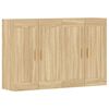vidaXL Armoires murales 2 pcs ch&ecirc;ne sonoma bois d'ing&eacute;nierie