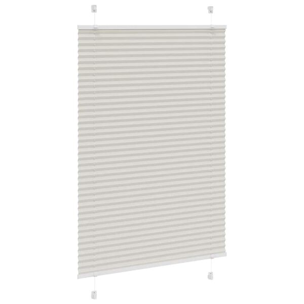 vidaXL Store pliss&eacute; gris clair 100x150 cm largeur du tissu 99,4cm