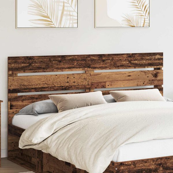 vidaXL T&ecirc;te de lit Bois ancien 200 cm Bois d'ing&eacute;nierie