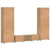 vidaXL Ensemble meuble TV avec porte Ch&ecirc;ne artisanal Bois d'ing&eacute;nierie