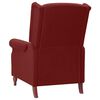 vidaXL Fauteuil inclinable Rouge bordeaux Tissu